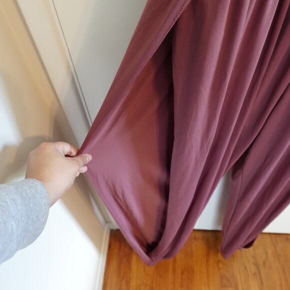 WEISSMAN Balera Dance Adult XLA 16/18 Split Leg Unitard Halter Mauve MJ12201 - Picture 6 of 12